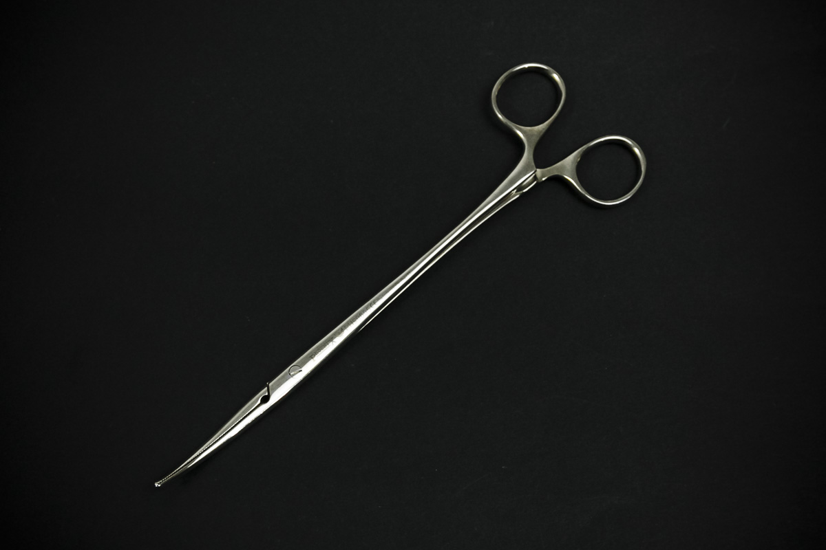 181219-046 Kleszczyki naczyniowe zagięte 23 cm (30/16) Pean - obrazek 1