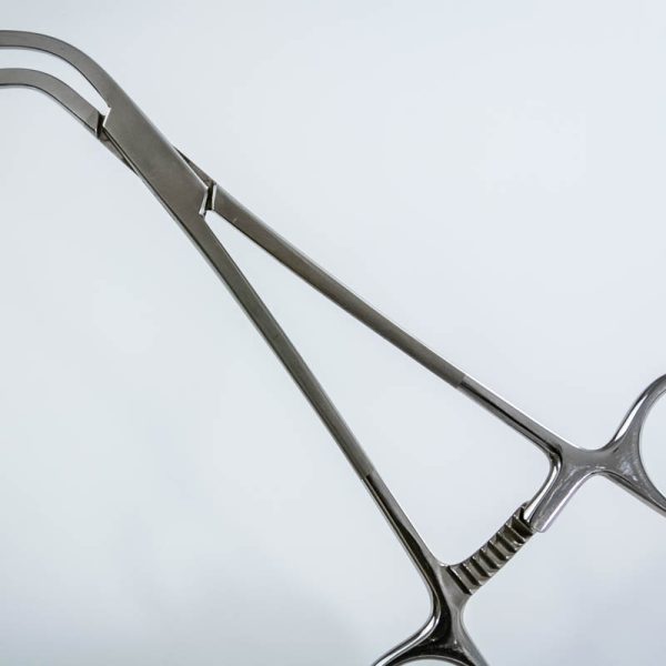 Kleszczyki Dall-Miles 18.5 cm zagięte bocznie (31/43) - Arestomed