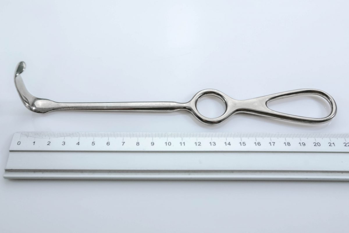 Hak chirurgiczny Kocher-Langenbeck 41×13 mm (28/12) 22 cm - Arestomed