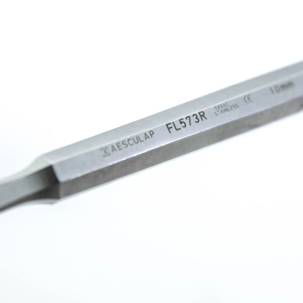 Dłuto kostne żłobowe Stille 10 mm Aesculap (8/67) - Arestomed