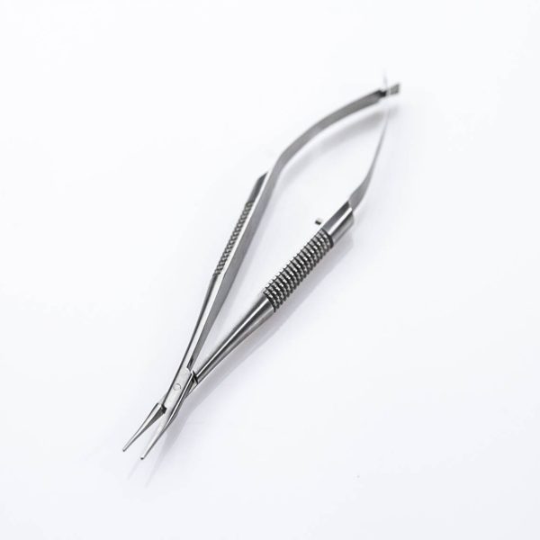 Igłotrzymacz mikro Weiss 120 mm uchwyt zgięty (12/62) - Arestomed