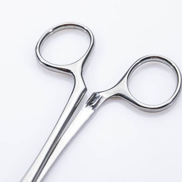 Kleszczyki zaciskowe gładkie 13 cm (12/52) Proste - Arestomed