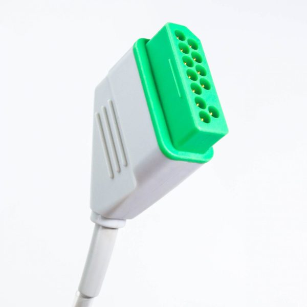 Kabel zbiorczy do 3 odprowadzeń EKG Nihon Kohden 12Pin IEC Zatrzask - Arestomed