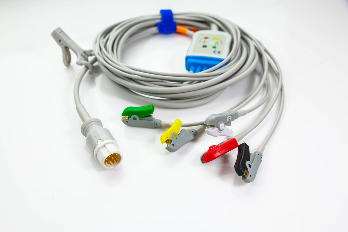 Kabel zbiorczy do 5 odprowadzeń EKG Philips 12Pin IEC Klamra - Arestomed