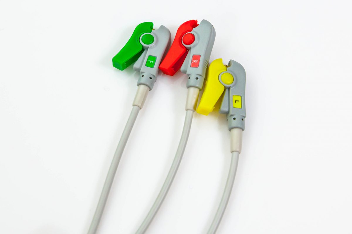 Kabel zbiorczy do 3 odprowadzeń EKG Philips 12Pin IEC Klamra - Arestomed