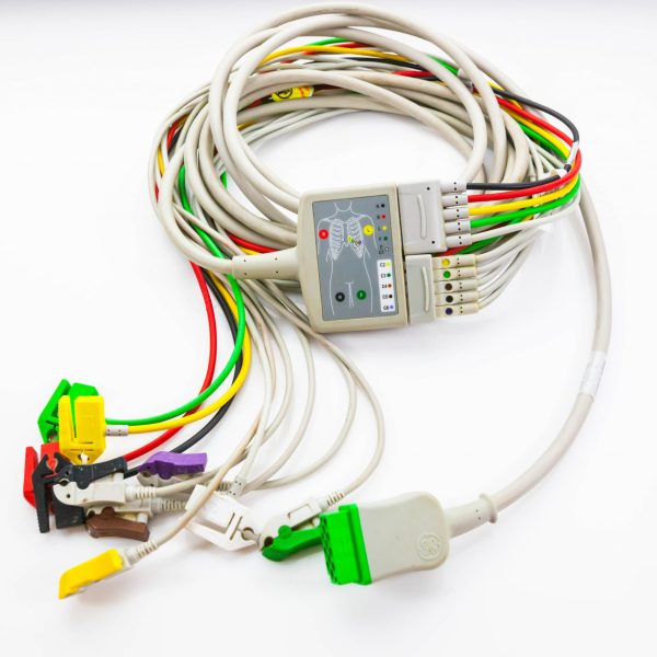 Kabel EKG z przewodami dołączeniowymi GE Marquette klamra - Arestomed