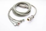 Kabel zbiorczy EKG 5 odprowadzeń zatrzask Philips/HP - Arestomed