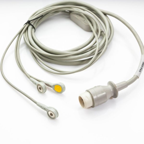 Kabel zbiorczy EKG 3 odprowadzenia zatrzask Philips/HP - Arestomed