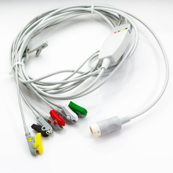 Kabel zbiorczy EKG 5 odprowadzeń Philips klamra M1668A - Arestomed
