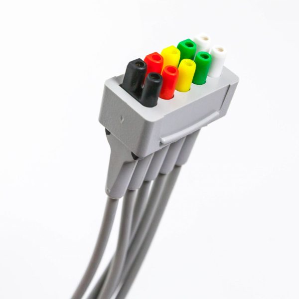 Kabel 5 odprowadzeń EKG klamra IEC GE Healthcare - Arestomed
