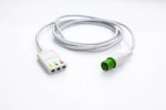 Kabel zbiorczy do 3 odprowadzeń EKG Draeger 3 Pin - Arestomed