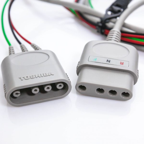 Kabel zbiorczy EKG 3 odprowadzenia Toshiba klamra - Arestomed