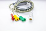 Kabel zbiorczy do 3 odprowadzeń EKG Philips klamra - Arestomed
