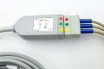 Kabel zbiorczy do 3 odprowadzeń EKG Philips klamra - Arestomed