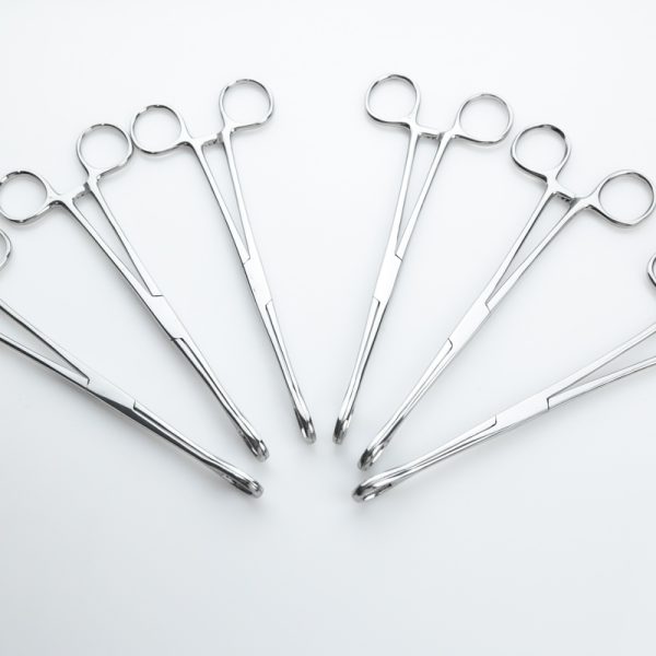 6x Kleszczyki opatrunkowe Rampley 18 cm Proste (47/120) - Arestomed