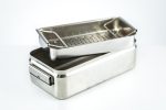 Kontener sterylizacyjny z koszem 30x14x9.5cm W10
