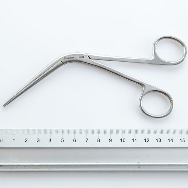 Kleszczyki naczyniowe Rocialle zakrzywione 15,5 cm (70/12)
