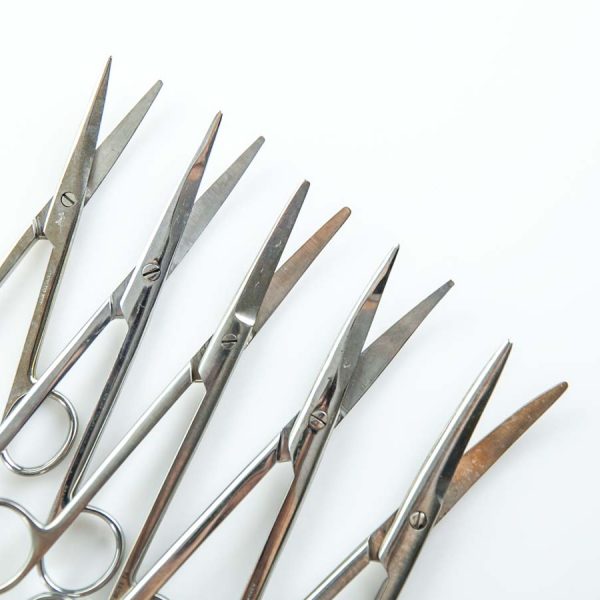 Zestaw nożyczek chirurgicznych wygiętych 14cm – 19cm (70/21) 