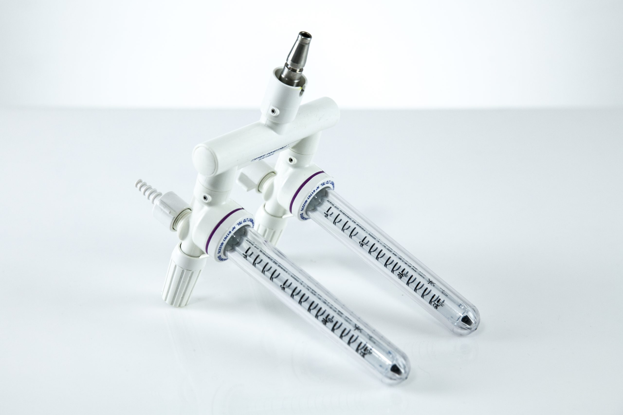 240228-4444-37 Therapy Equipment Przepływomierz Dwururowy Diamond Range Podwójny