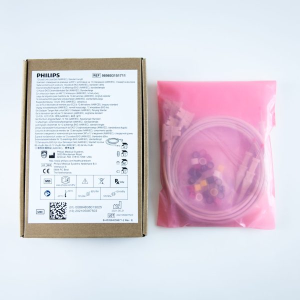 Philips Zestaw Odprowadzeń Kończynowych do EKG 12-odprowadzeniowego (AAMI i IEC) Nowy 