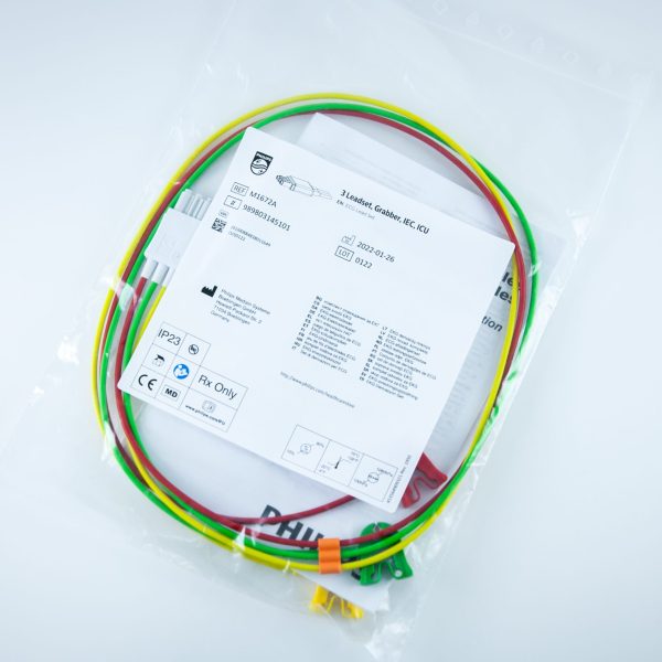 Philips M1672A Zestaw Odprowadzeń EKG 3-Odprowadzeniowy Nowy