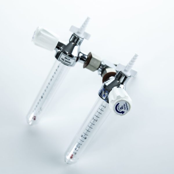 Therapy Equipment Przepływomierz Dwururowy 103271 Podwójny
