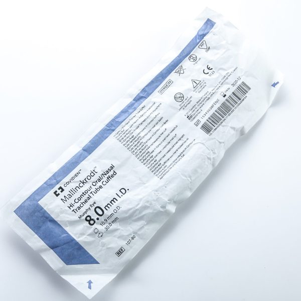 Mallinckrodt doustna/nosowa rurka tchawicza z mankietem (ID 8.0mm, OD 10.9mm)
