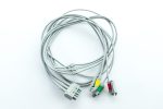 Kabel EKG Przewód 3-odprowadzenia Klamra