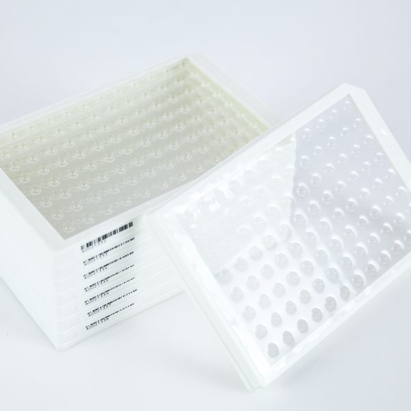 Mikropłytki Microplates Barcoded White 20uL 96-dołkowe (8 szt) Nowe