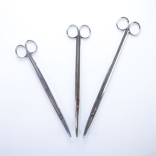 Zestaw Nożyczek Chirurgicznych 24-30 cm Wygięte (90/35)