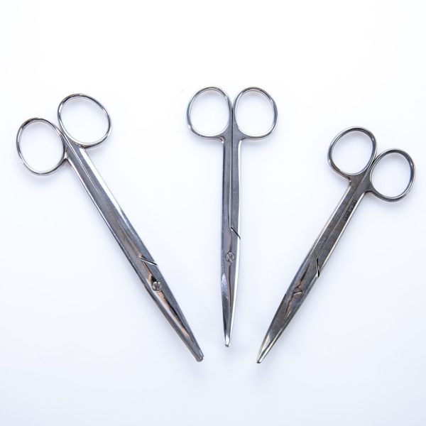 Zestaw Nożyczek Chirurgicznych 14-16 cm Wygięte (90/36)