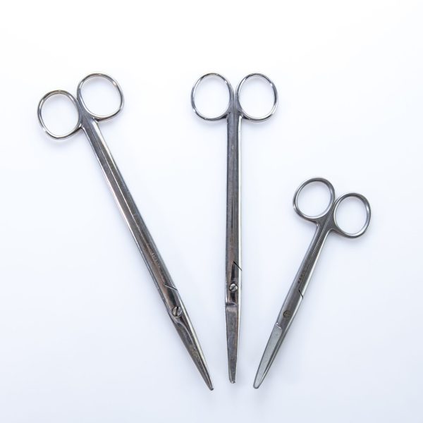 Zestaw Nożyczek Chirurgicznych 14-21,5 cm Wygięte (90/39)