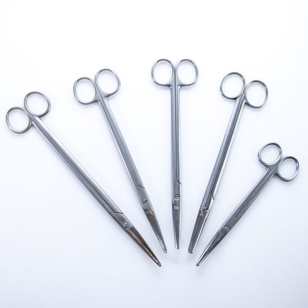 Zestaw Nożyczek Chirurgicznych 17-25 cm Wygięte (90/41)