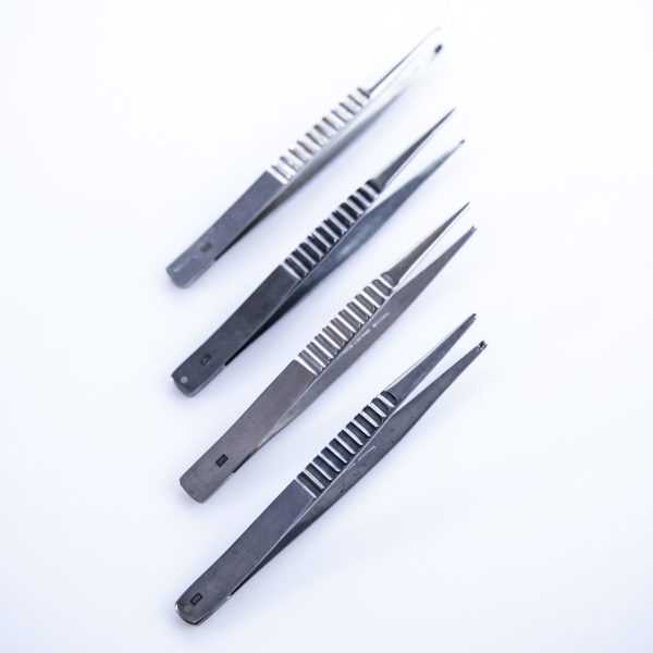 Zestaw Pęsety chirurgiczne 2×1 zęby 12,5-13 cm (68/31)