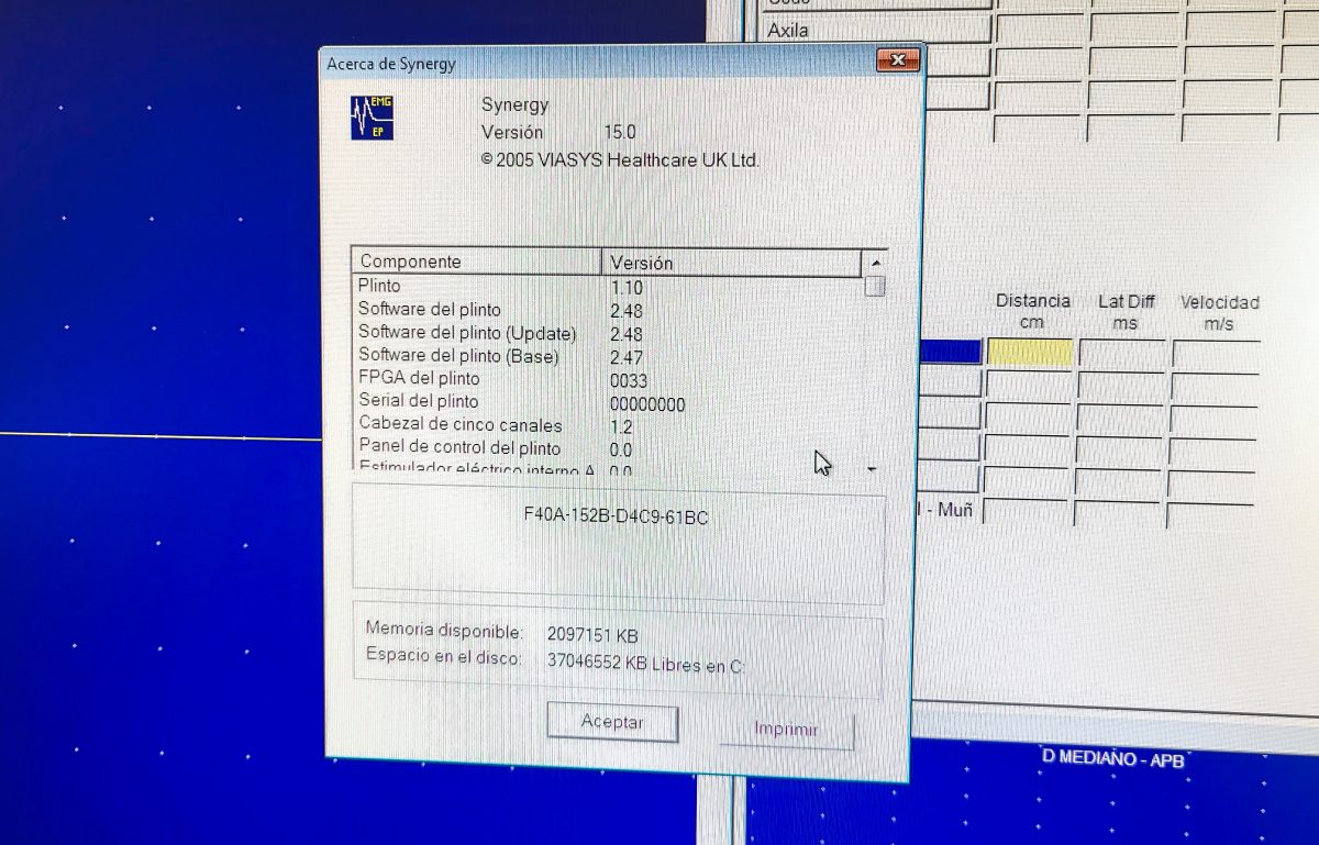 Medelec Synergy Zestaw do Elektromiografii EMG/NSC/EP