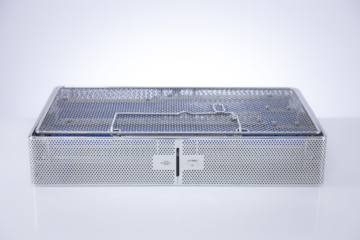 Kosz sterylizacyjny na narzędzia Altomed 45x25x8cm K120
