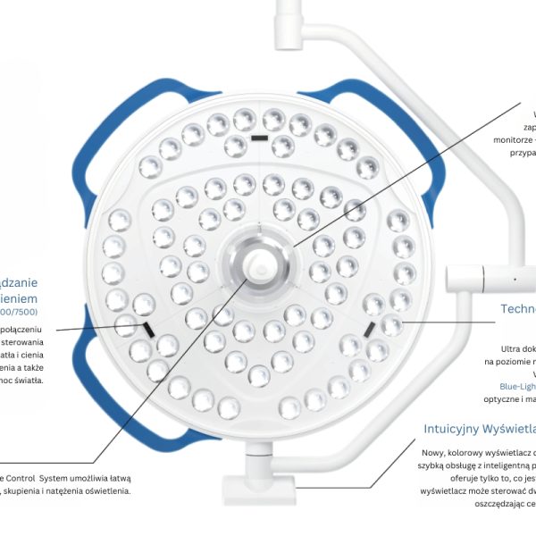 Vled 7000 Lampa Operacyjna Zabiegowa Sufitowa LED