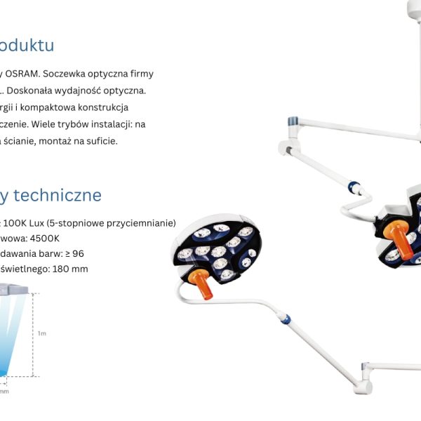 CLED 388 Lampa Zabiegowa Diagnostyczna Ścienna